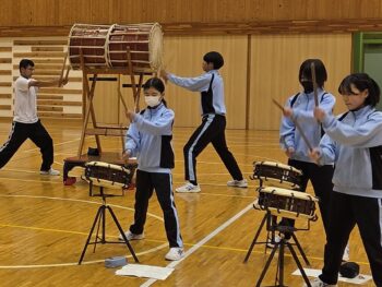 1，2年太鼓練習（2.19）