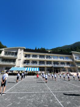 合同体育祭練習　色団結