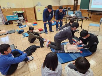 5.6年生 心肺蘇生法講習会