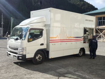 起震車体験・発煙教室歩行体験