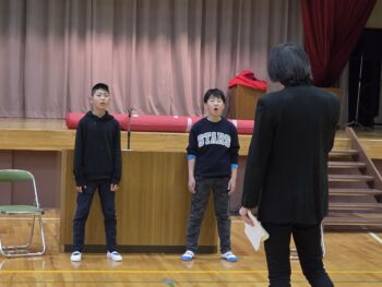作曲家：若松歓先生による合唱指導